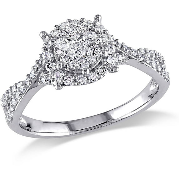 Everly Women's Diamond 10K White Gold Engagement Ring