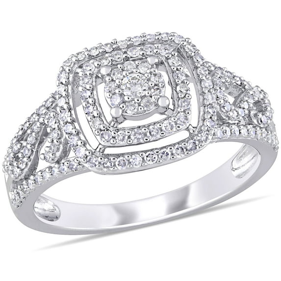 Everly Women's Diamond 10K White Gold Engagement Ring