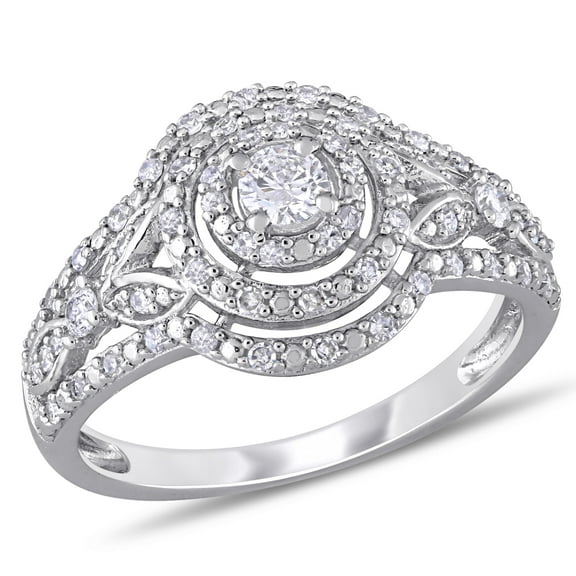 Everly Women's Diamond 10K White Gold Engagement Ring