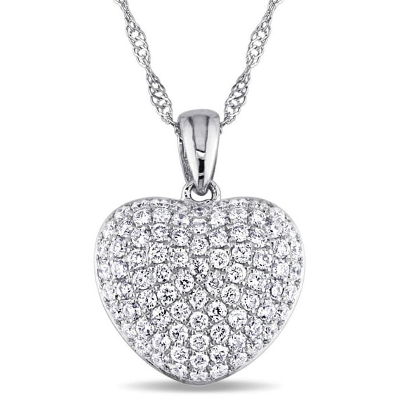 Everly Women's .5CT TW Diamond 14k White Gold Pendant