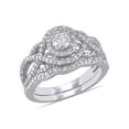 thumbnail image 1 of Everly Women's Diamond 14k White Gold Bridal Set, 1 of 7