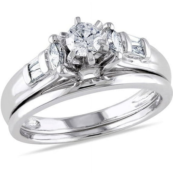 Everly Women's Diamond Sterling Silver Bridal Set