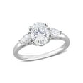 thumbnail image 1 of Everly Women's Created Moissanite Sterling Silver Engagement Ring, 1 of 6