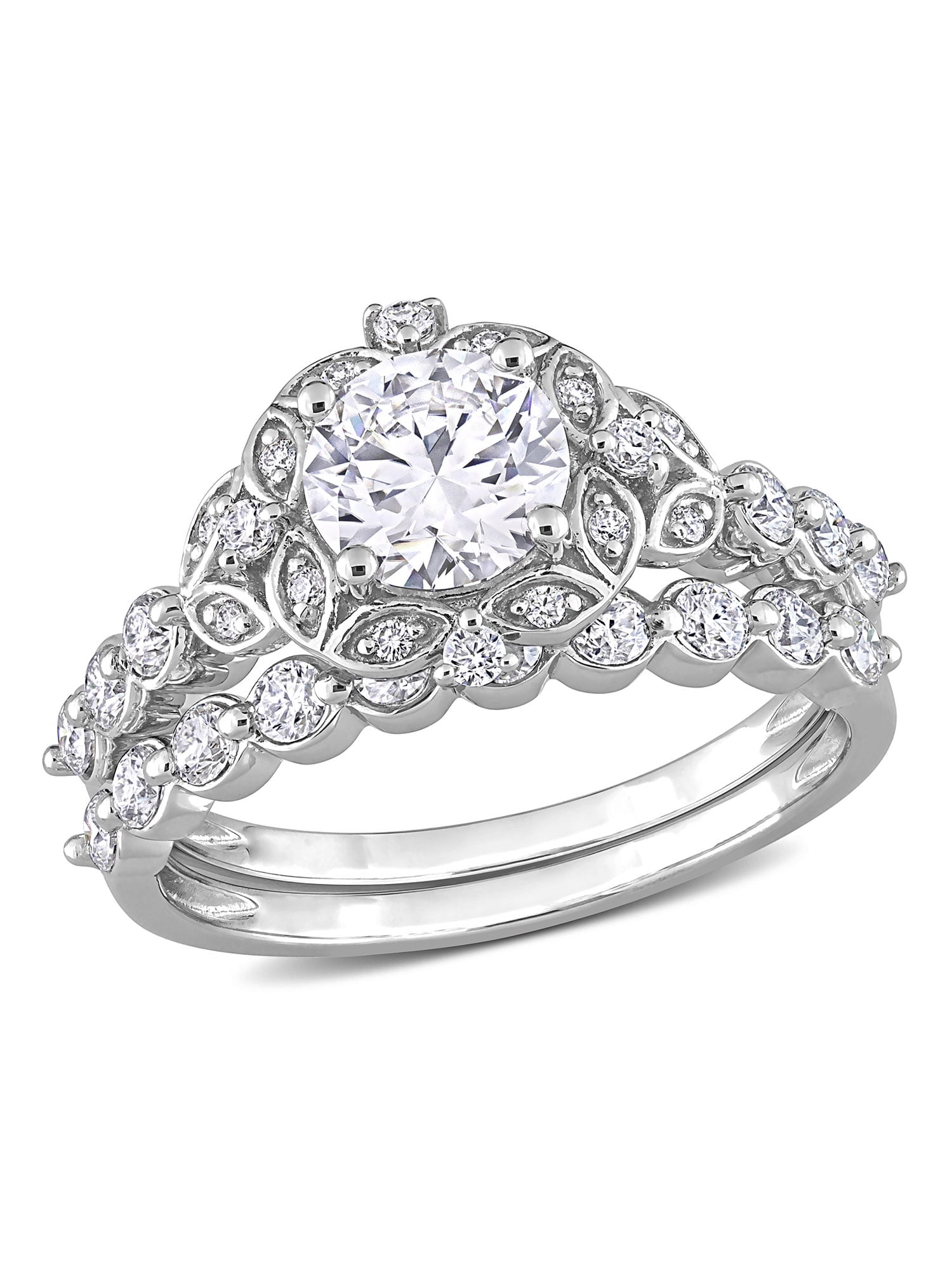 Moissanite Ring for Women Wedding Fine Sterling Sliver Engagement Rings