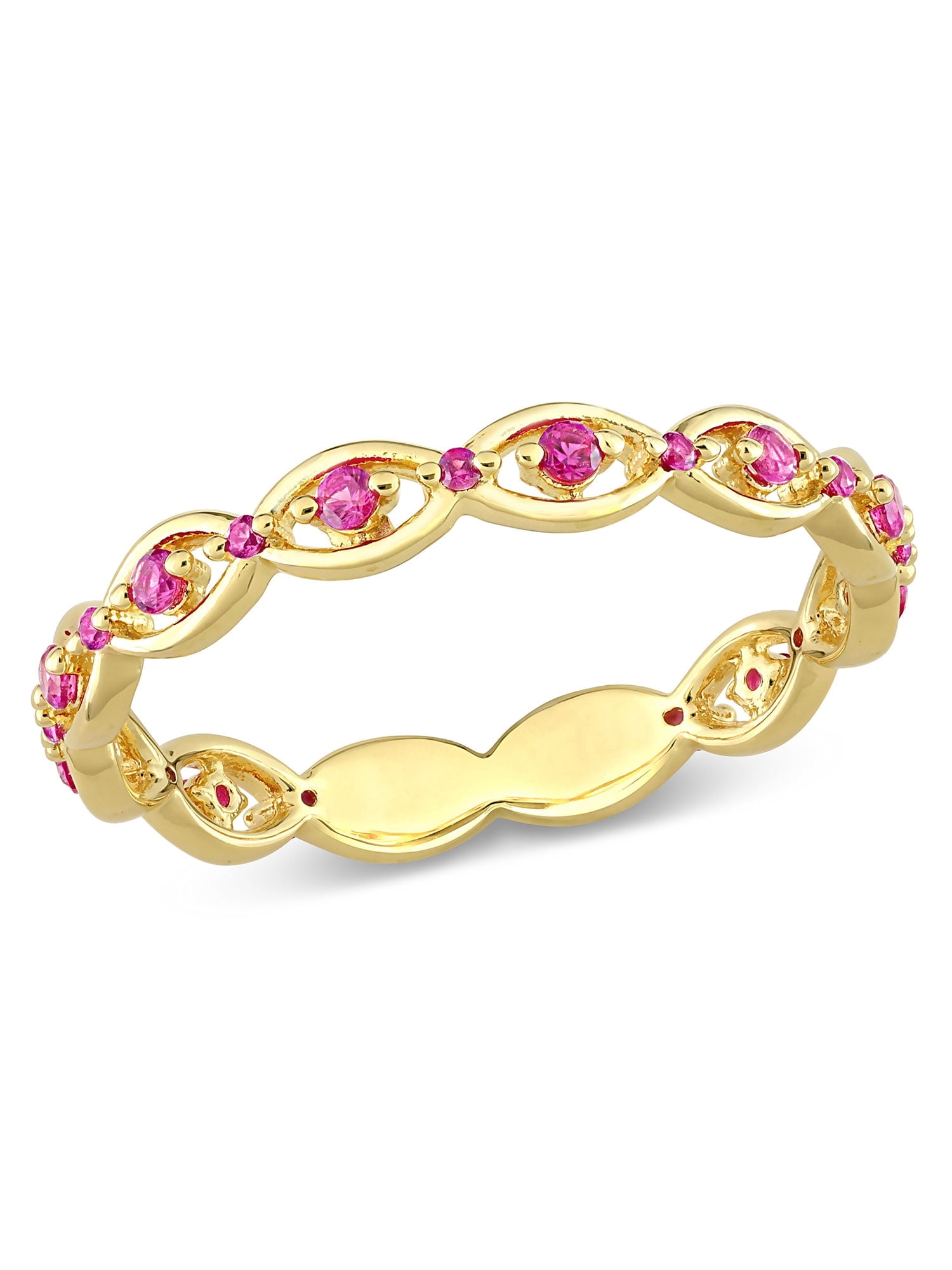 Everly Women's Created Ruby Sterling Silver Ring