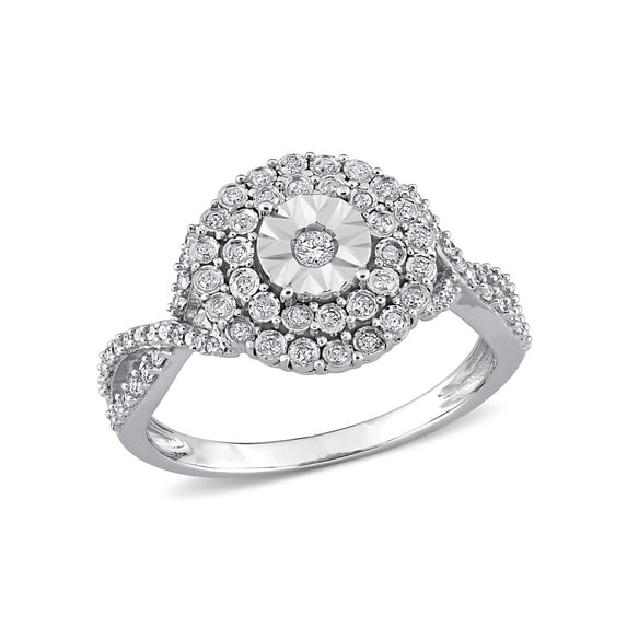 Everly Women's Diamond 10K White Gold Engagement Ring