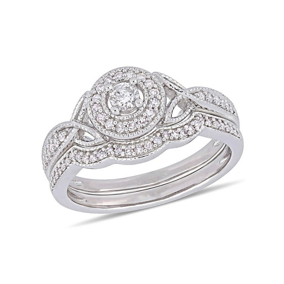 Everly Women's Diamond Sterling Silver Bridal Set