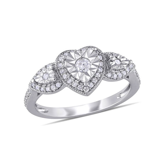 Everly Women's Diamond Sterling Silver Engagement Ring