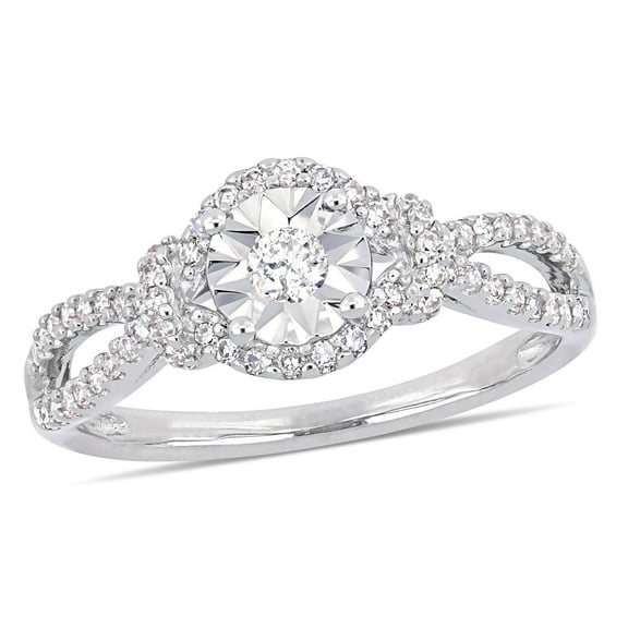 Everly Women's Diamond Sterling Silver Engagement Ring