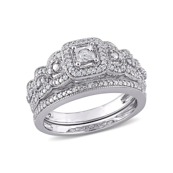 Everly Women's Diamond Sterling Silver Bridal Set