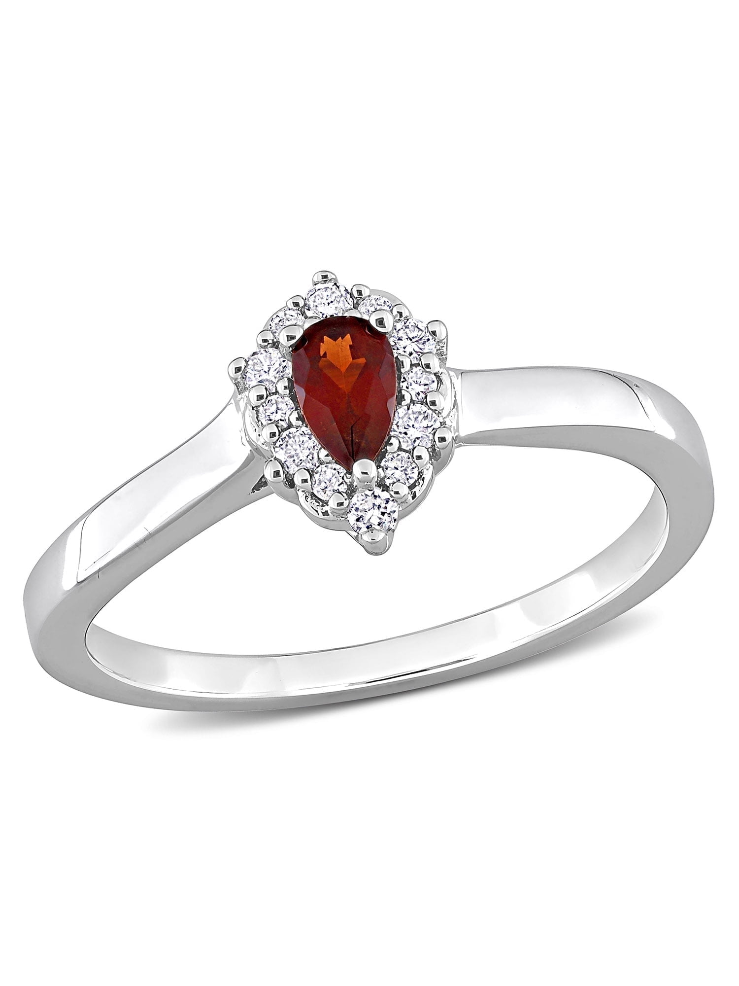 Everly Women's Garnet Sterling Silver Ring