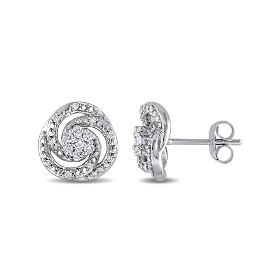 Everly Women's Diamond and 10k White Gold Earrings