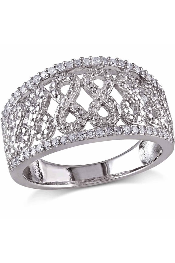 Women's Diamond Sterling Silver Ring