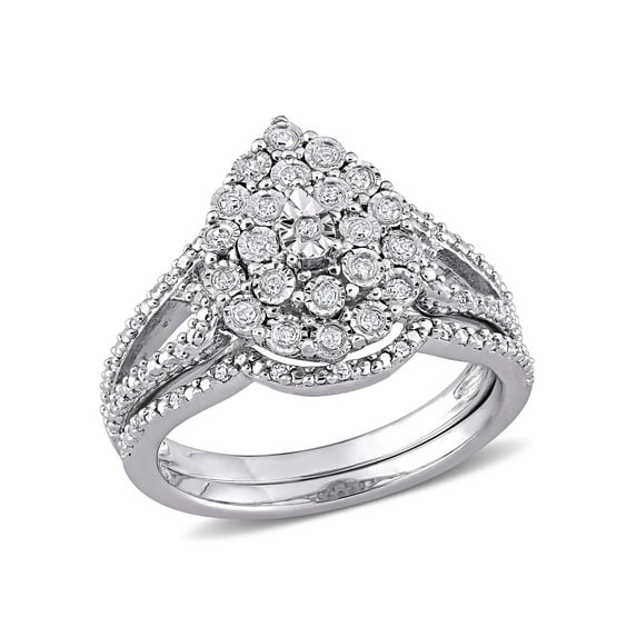 Everly Women's Diamond Sterling Silver Bridal Set