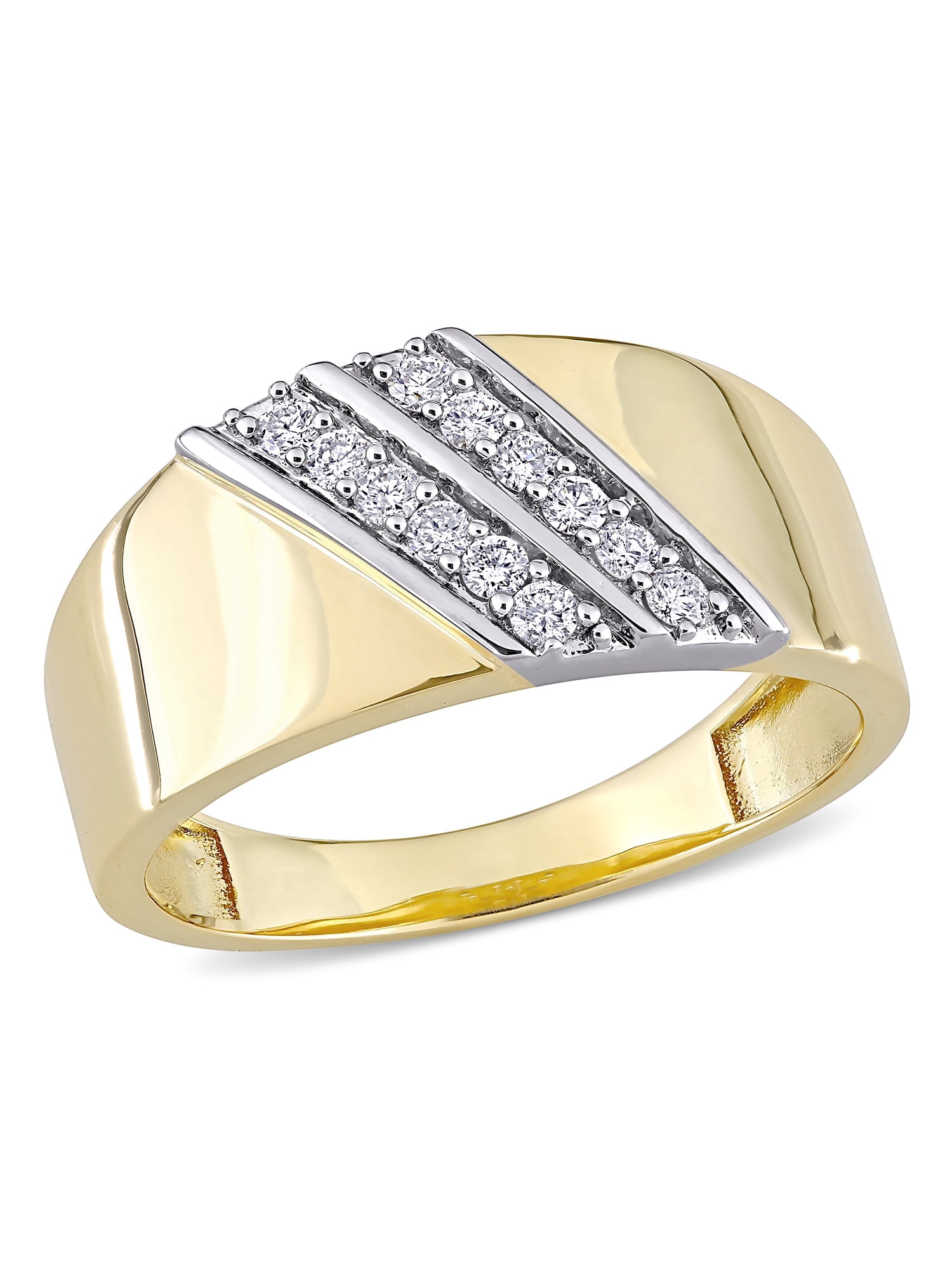 Everly Men's Diamond Sterling Silver Wedding Ring