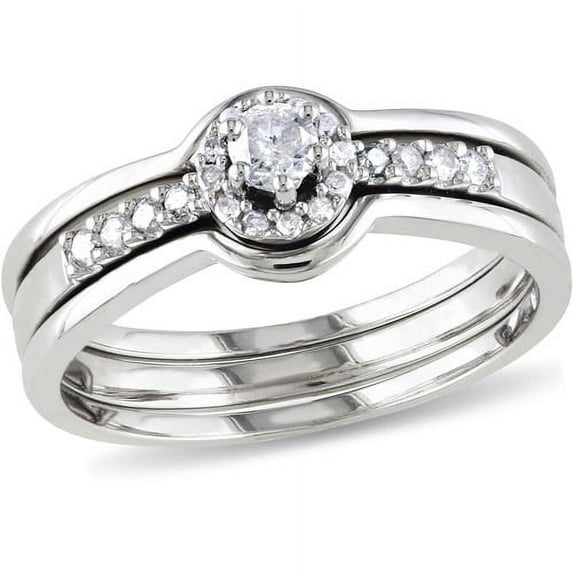Everly Women's Diamond Diamond Sterling Silver Bridal Set