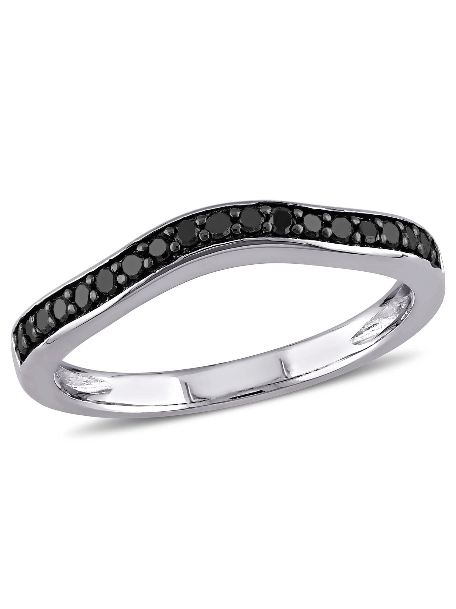 Black diamond curved wedding band | Honestweddingadvice.com Black diamond curved wedding band | Honestweddingadvice.com