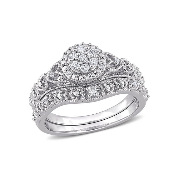 Everly Women's Diamond Sterling Silver Bridal Set