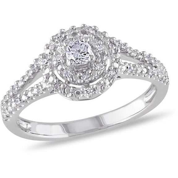 Everly Women's Diamond Sterling Silver Engagement Ring