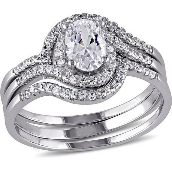 Everly Women's Cubic Zirconia Sterling Silver Bridal Set