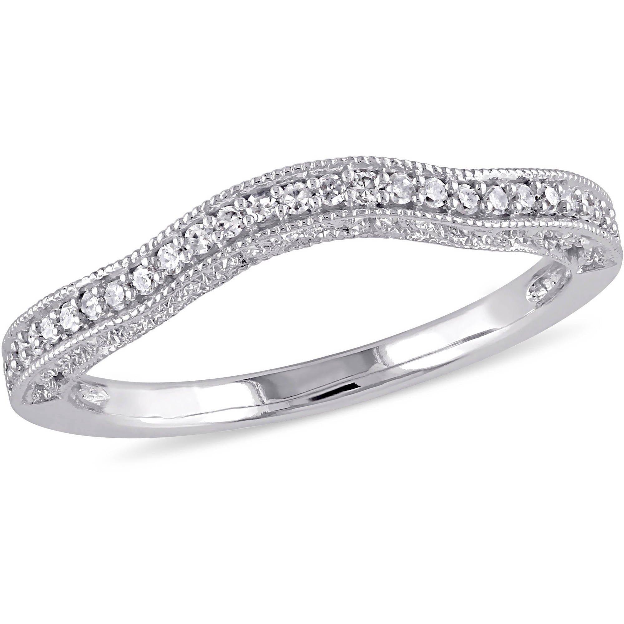 Everly Women's Diamond 14k White Gold Wedding Ring