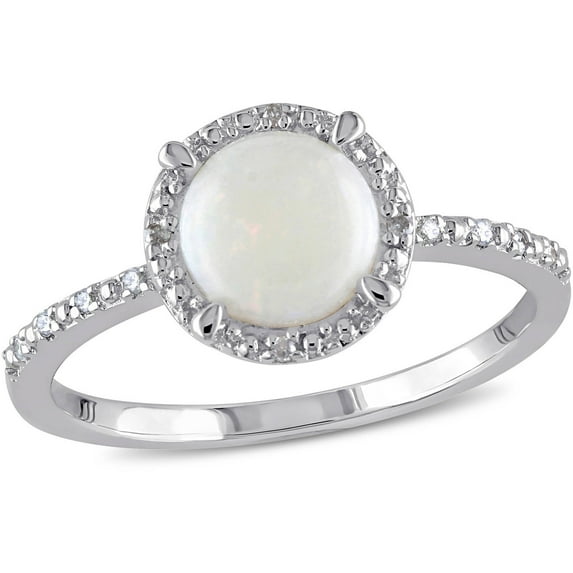 Everly Women's Opal Sterling Silver Ring