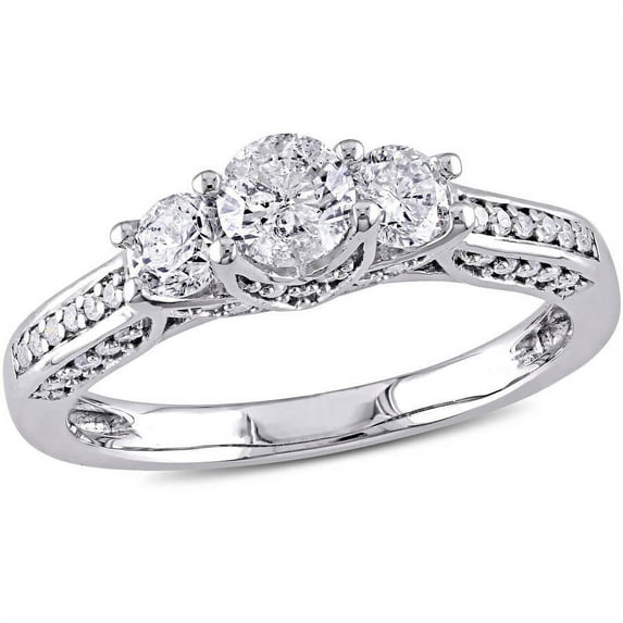 Everly Women's Diamond White Gold Engagement Ring