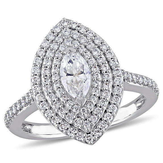 Everly Women's Diamond 14K White Gold Engagement Ring