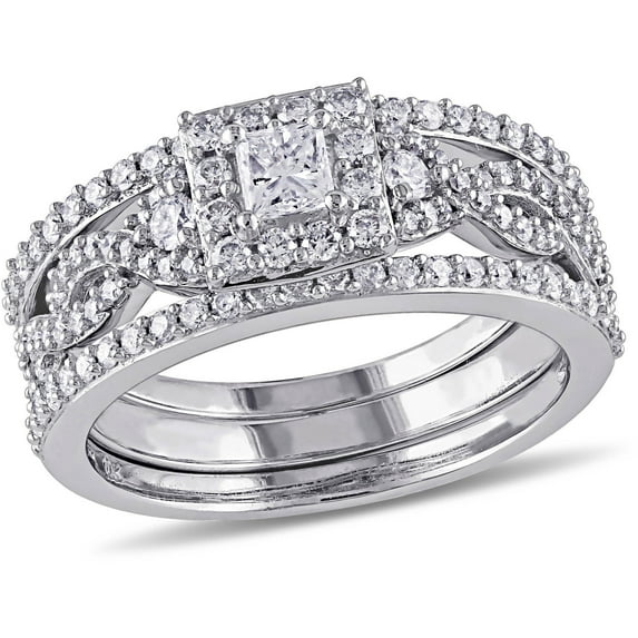 Everly Women's Diamond 10k White Gold Bridal Set