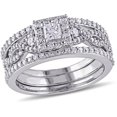 thumbnail image 1 of Everly Women's Diamond 10k White Gold Bridal Set, 1 of 1