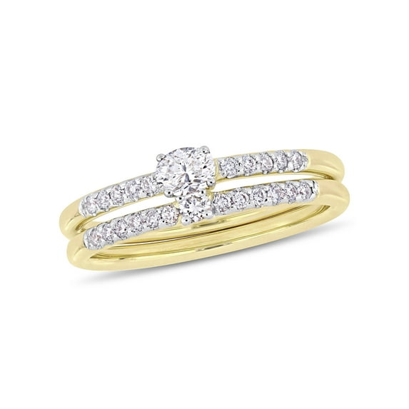 Everly Women's Diamond 14k Yellow Gold Bridal Set