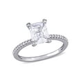 thumbnail image 1 of Everly Women's Created Sapphire and Diamond 10K White Gold Engagement Ring, 1 of 7