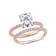 thumbnail image 1 of Everly Women's Moissanite Created Diamond 14k Rose Gold Bridal Set, 1 of 7