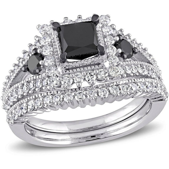 Everly Women's Diamond 10k White Gold Bridal Set