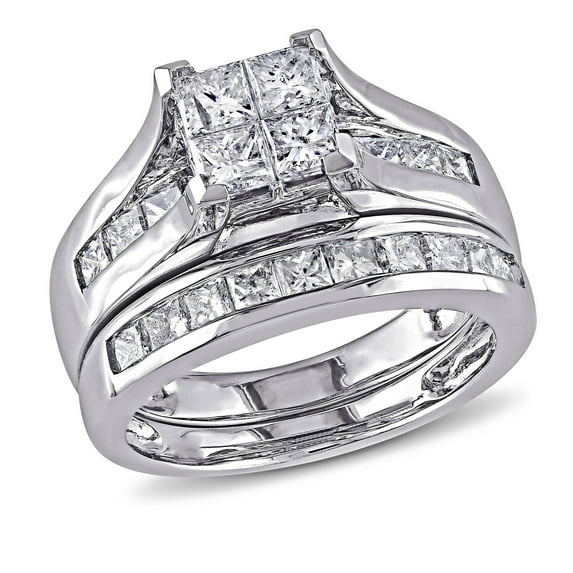 Everly Women's Diamond 14k White Gold Bridal Set
