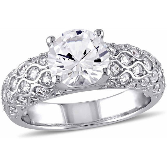 Everly Women's Sapphire 10K White Gold Engagement Ring