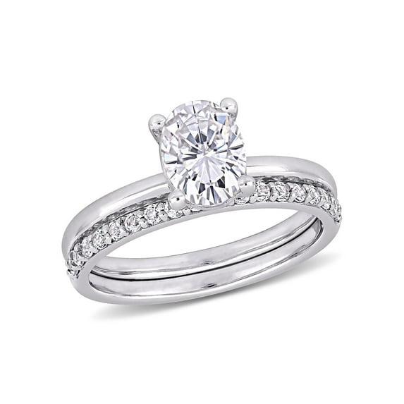 Everly Women's Sapphire 10k White Gold Bridal Set