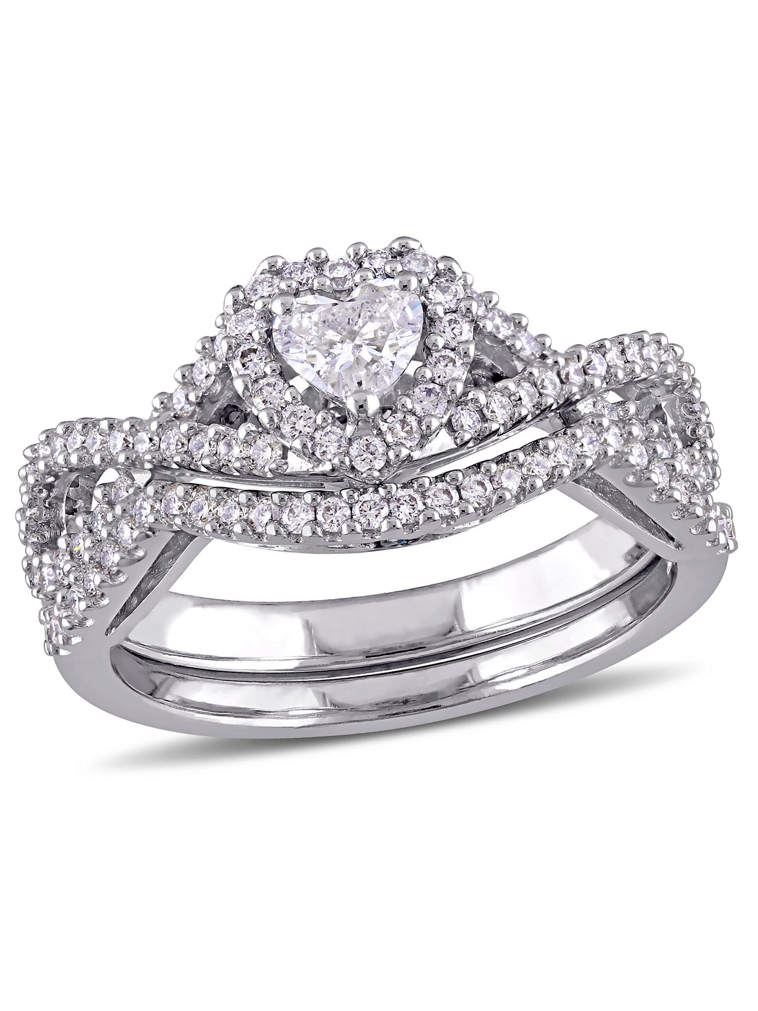 Everly Women's Diamond 14k White Gold Bridal Set
