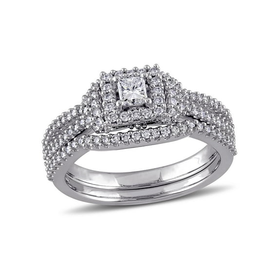 Everly Women's Diamond 14k White Gold Bridal Set