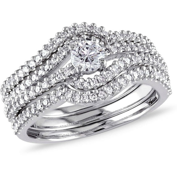Everly Women's Diamond 14k White Gold Bridal Set