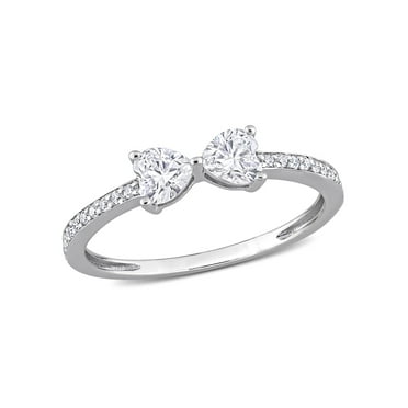 Everly Women's Created Moissanite Sterling Silver Ring