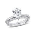thumbnail image 1 of Everly Women's Sapphire 10k White Gold Bridal Set, 1 of 7