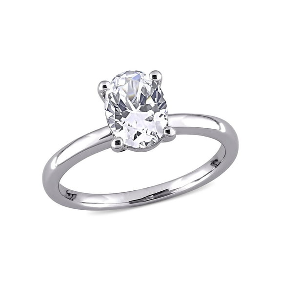 Everly Women's Sapphire 10K White Gold Engagement Ring