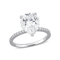 Everly Women's Moissanite 10K White Gold Engagement Ring