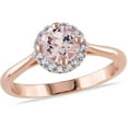 thumbnail image 1 of Everly Women's Morganite and Diamond Rose Gold Plated Ring, 1 of 1
