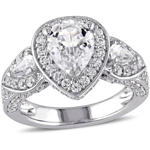 Everly Women's Sapphire Sterling Silver Engagement Ring