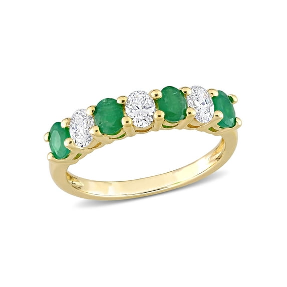 Everly Women's Emerald 14k Yellow Gold Ring