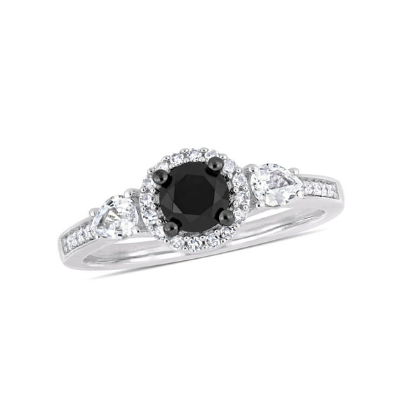 Everly Women's Sapphire 10K White Gold Engagement Ring