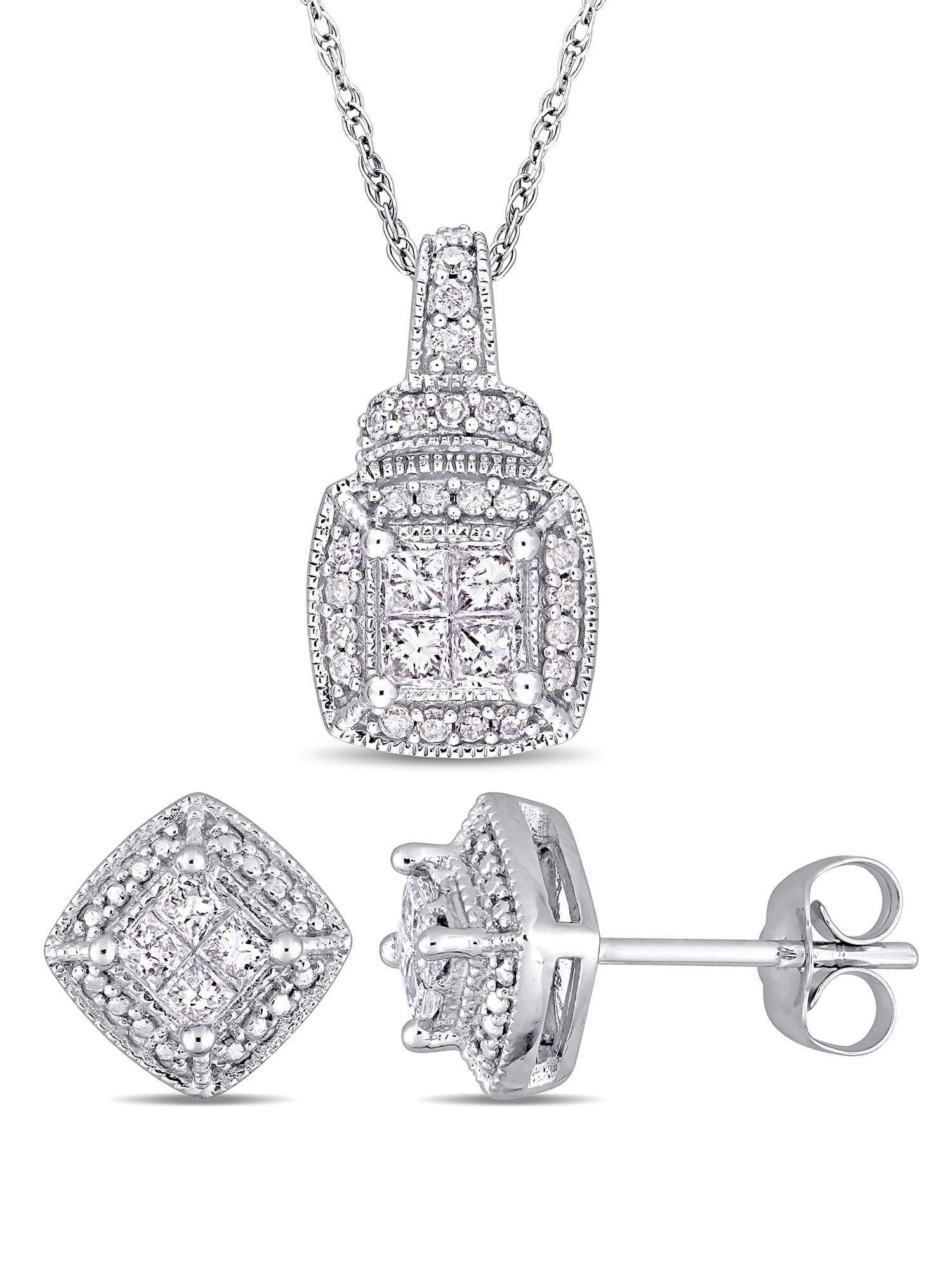 Everly Women's Diamond 10k White Gold Jewelry Set