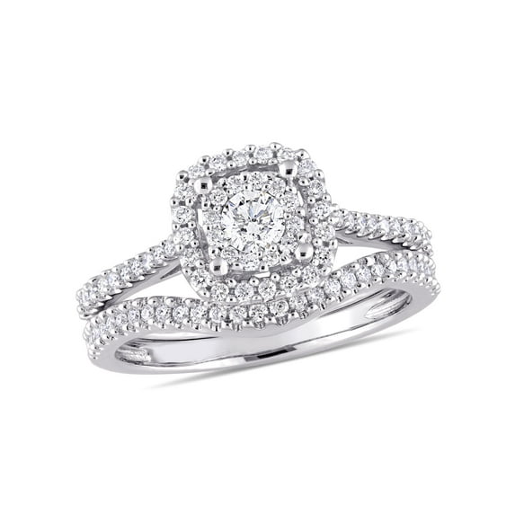 Everly Women's Diamond 10k White Gold Bridal Set